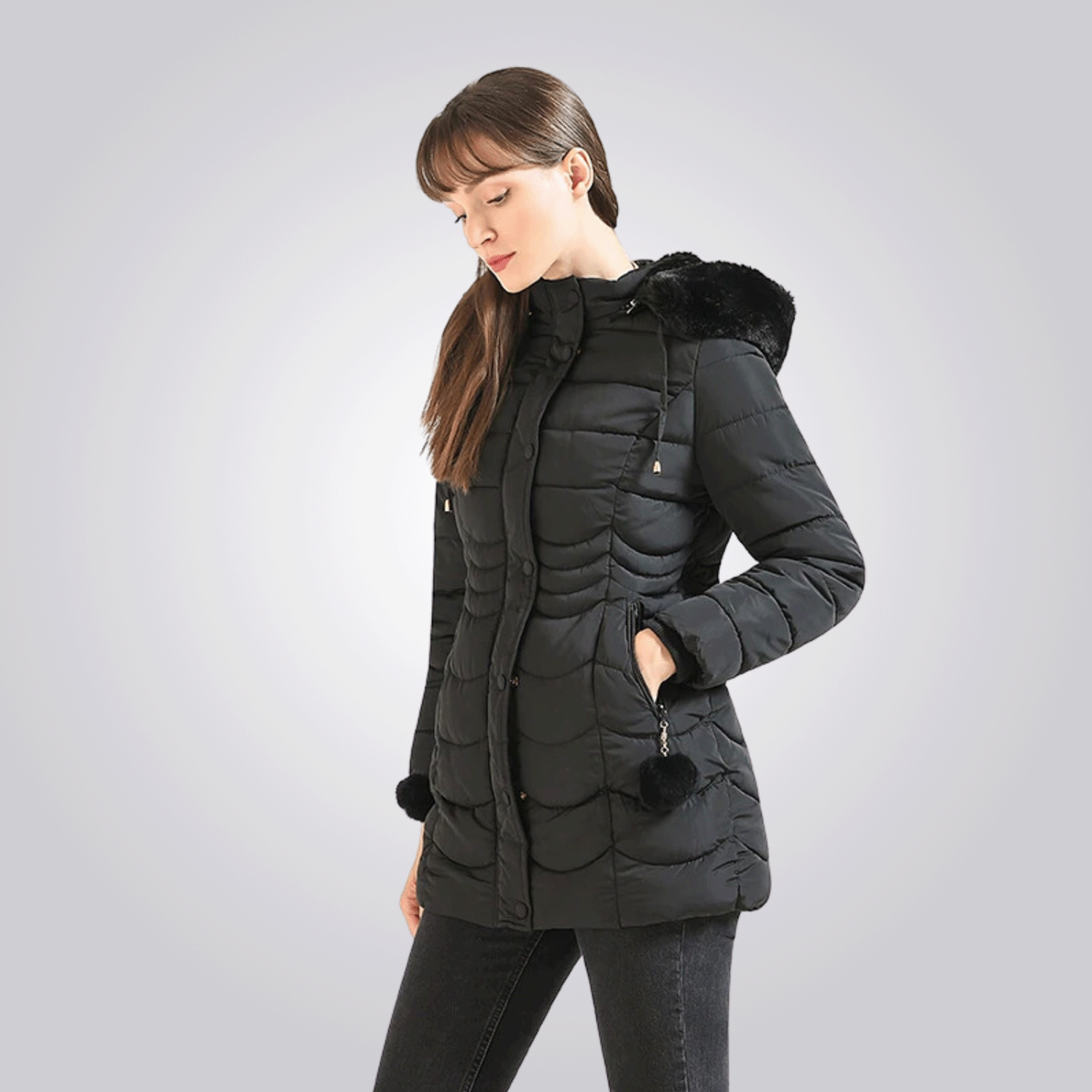 Women’s Long Insulated Winter Jacket – Borealis