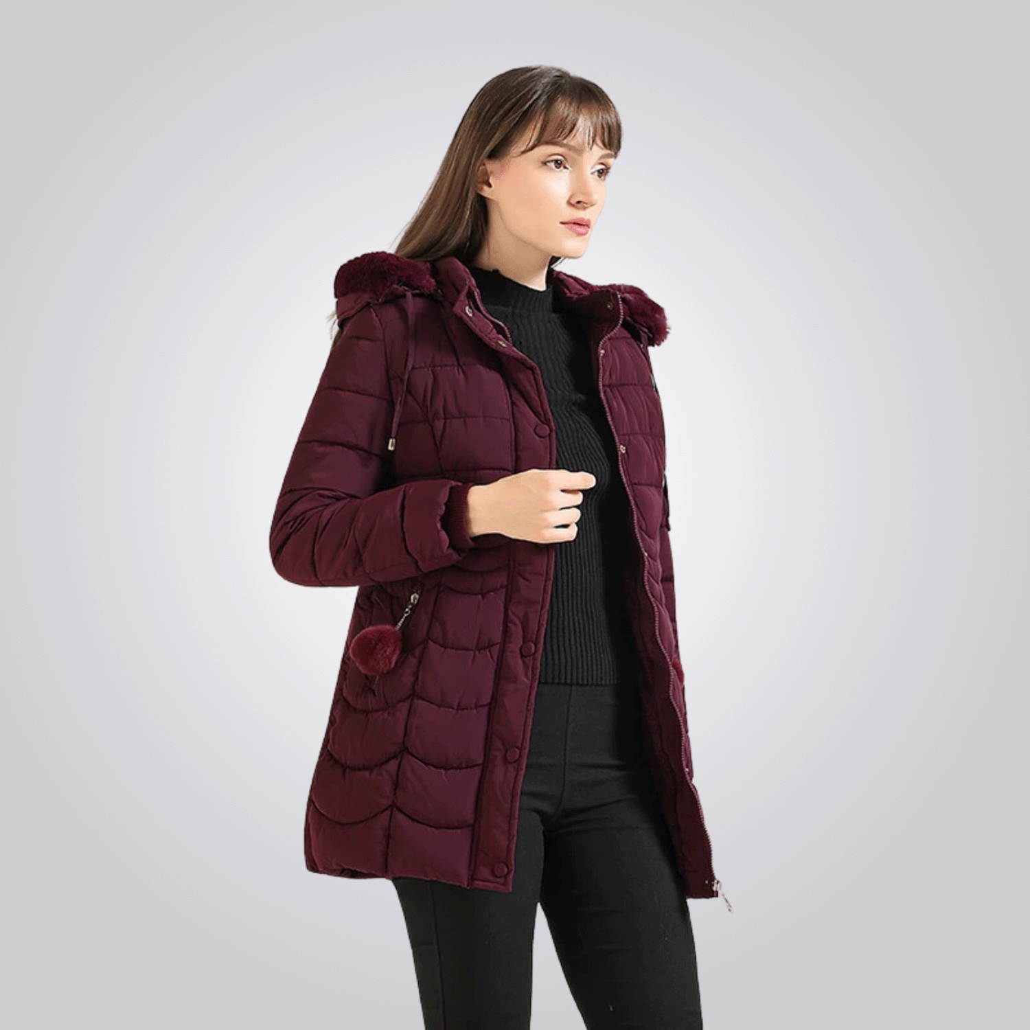Women’s Long Insulated Winter Jacket – Borealis