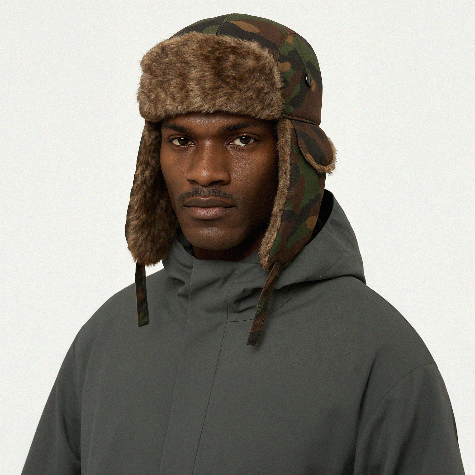 Thermal Trapper Hat Camouflar