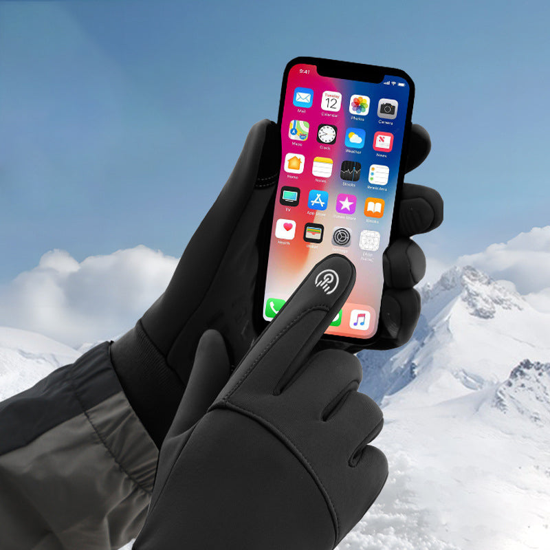 Winter Flip-Finger Thermal Gloves with Zipper – Frostline