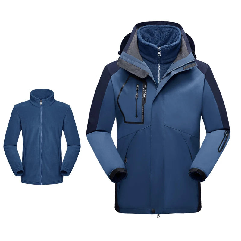 Men’s 3-in-1 Waterproof Winter Hiking Jacket – Frostbound