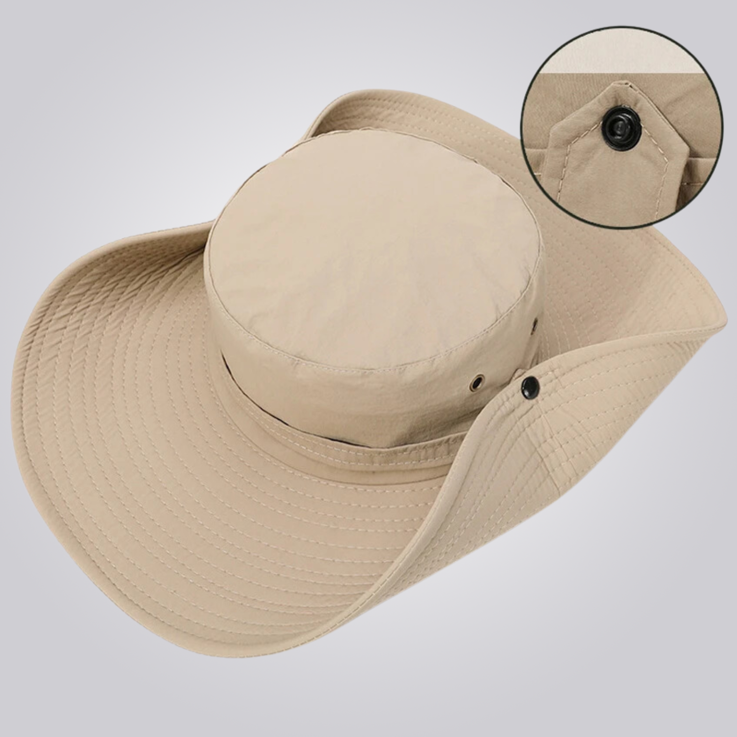 Men’s UV50+ Waterproof Wide-Brim Outdoor Hat – Brooks