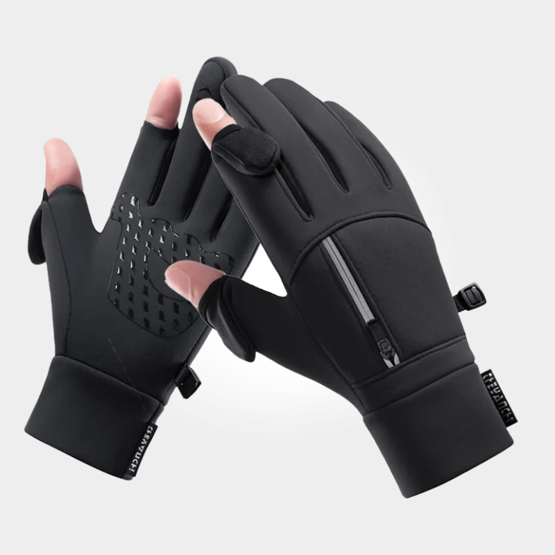 Winter Flip-Finger Thermal Gloves with Zipper – Frostline
