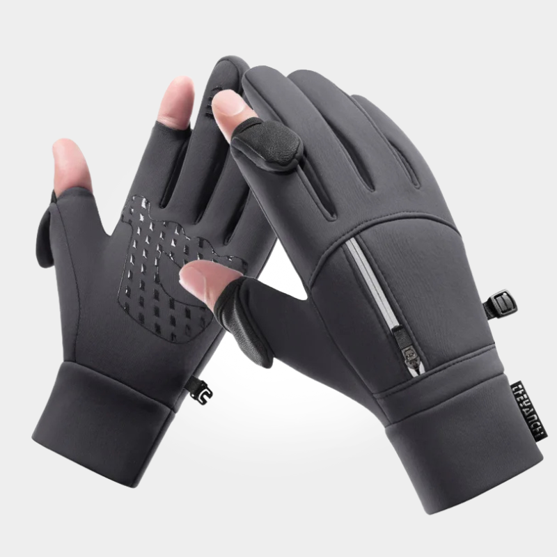 Winter Flip-Finger Thermal Gloves with Zipper – Frostline