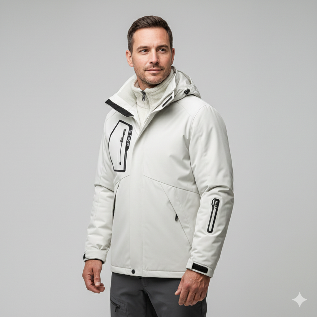 Men’s 3-in-1 Waterproof Winter Hiking Jacket – Frostbound