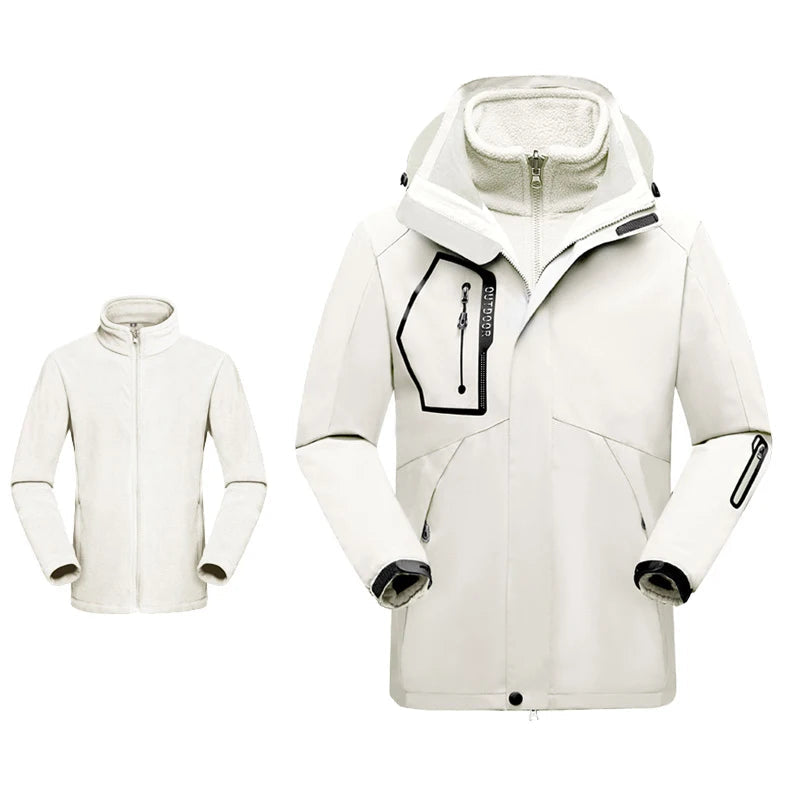 Men’s 3-in-1 Waterproof Winter Hiking Jacket – Frostbound